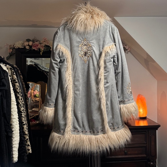Spell & The Gypsy Collective Joplin Shearling / Penny Lane Jacket M/L - Picture 12 of 16